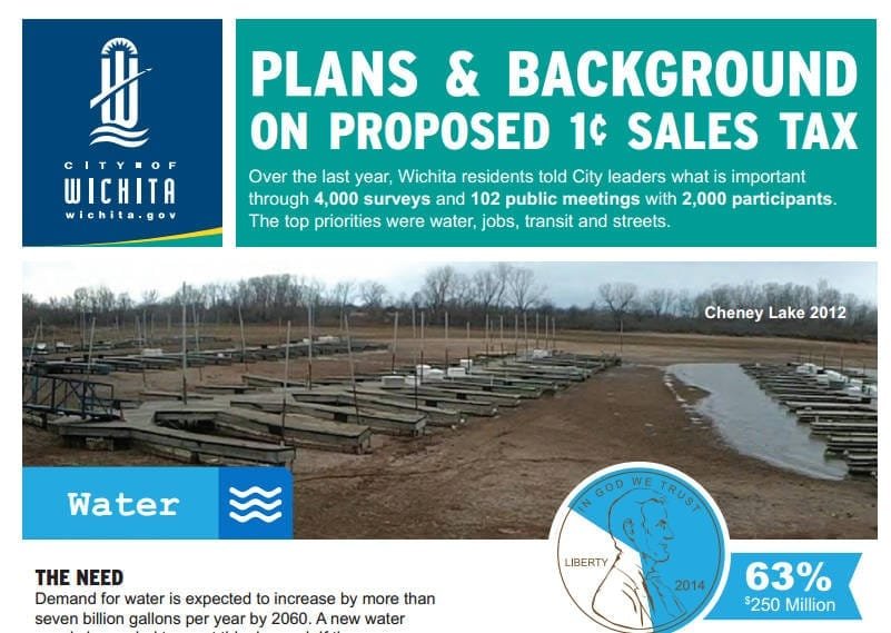 Is Wichita campaigning for the sales tax?