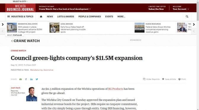 Wichita Business Journal grants city council excess power