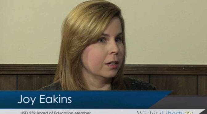 WichitaLiberty.TV: Wichita school board member Joy Eakins