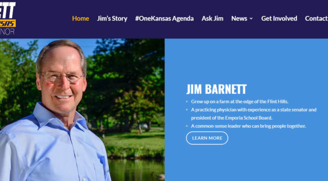 From Pachyderm: Jim Barnett, Candidate for Kansas Governor
