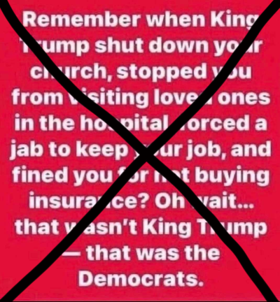 Did King Trump shut down your church?