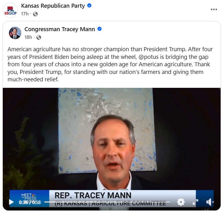 Tracey Mann on the State of Agriculture Under Trump