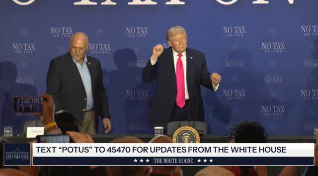 Trump Celebrates ‘No Tax on Tips’ in Las Vegas as First Big Beautiful Bill Tax Season Delivers Record Refunds