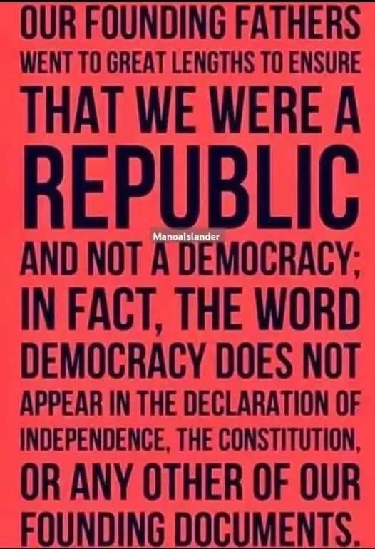 Republic vs. Democracy: What the Founding Documents Actually Say