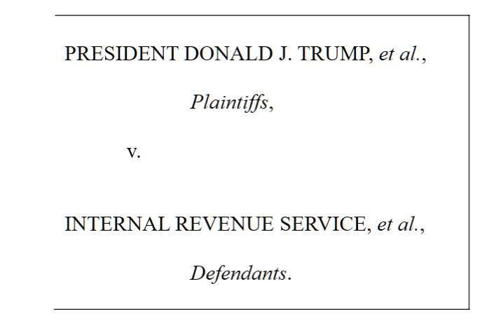Trump v. IRS: 35 Judges Say Court Was Defrauded