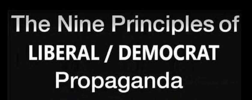 The Nine Principles of Liberal/Democrat Propaganda