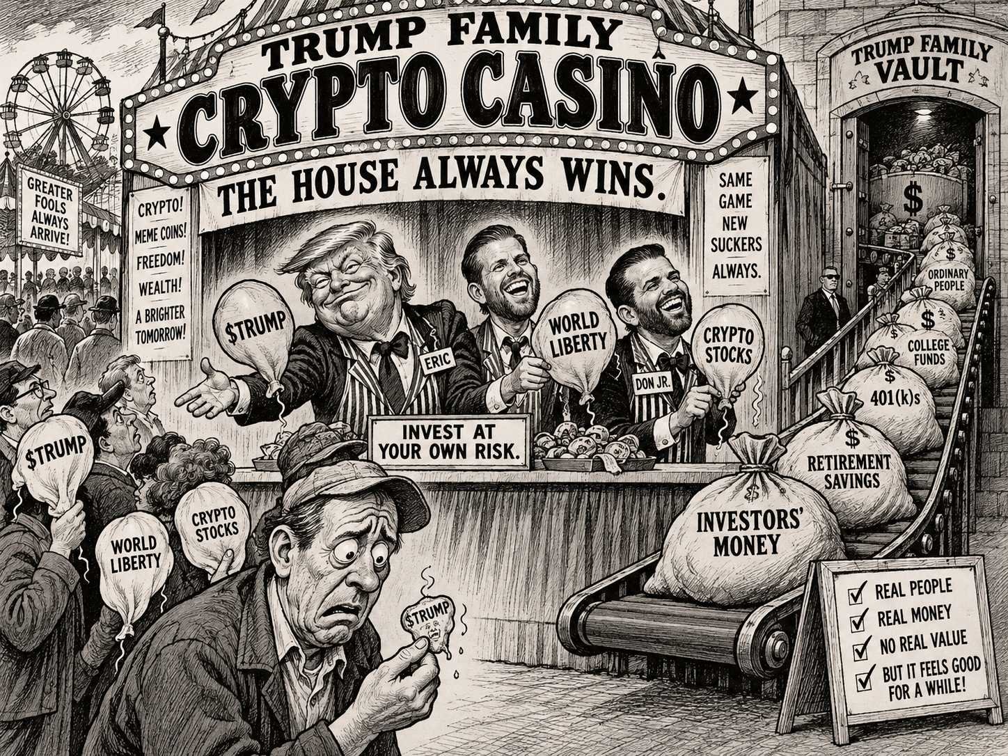 Under the Trump Crypto Playbook, the Family Always Wins. Investors Don’t